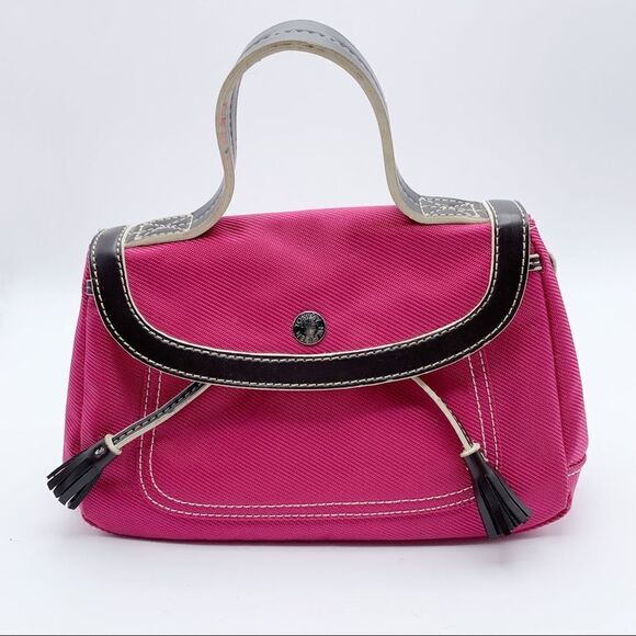 Tommy Hilfiger Handbags - Tommy Hilfiger Small Pink w/Brown Handle Handbag‎